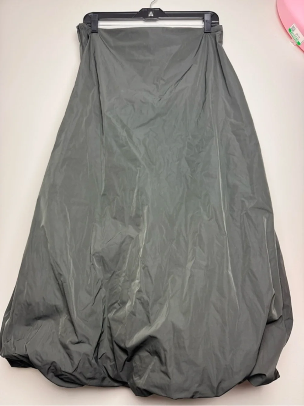 Porto Black Asymmetrical Midi Bubble Skirt